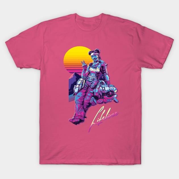 Lifeline, Retro 80s Edition T-Shirt by SonusCroma